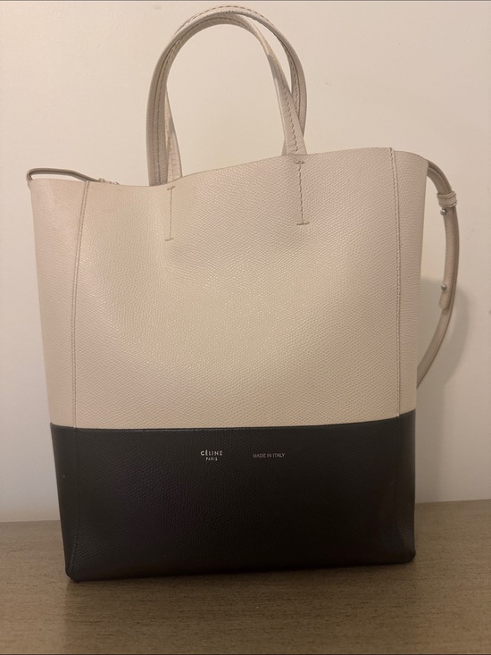 Celine Handbags - Celine Two-Tone Cream and Black Tote